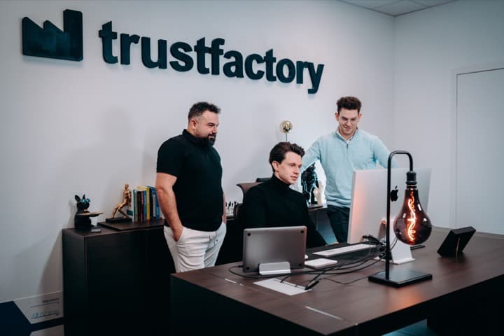 Workstations under the Trustfactory logo